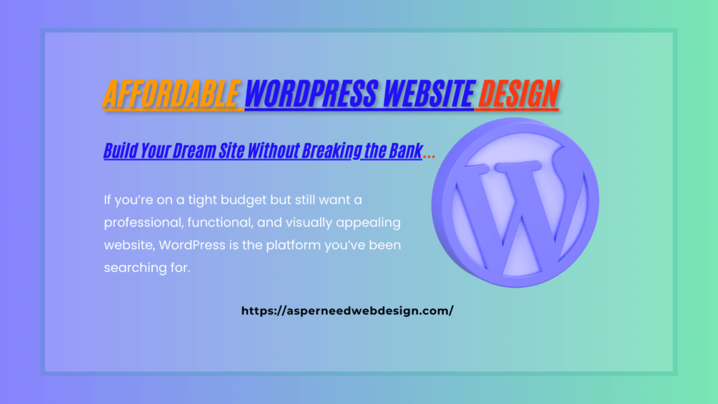 affordable wordpress website design