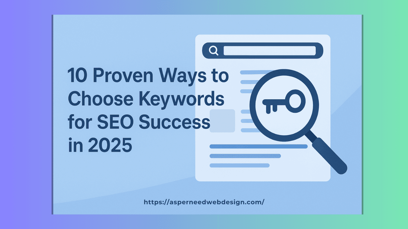 choose keywords for SEO, 2025